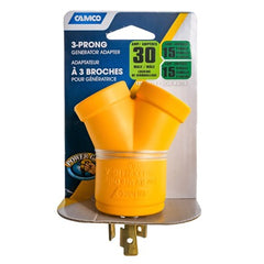 CAMCO Camco Mfg 55433 Generator Adapter 30A L5-30 to Dual 15A
