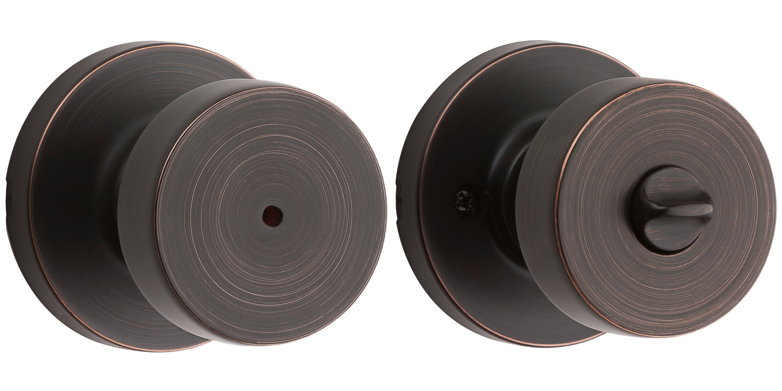 KWIKSET Kwikset 730PSKRDT-11P Pismo Privacy Knob Venetian Bronze