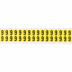 BRADY Brady 3420-9 Number Label (0.75 in x 0.563 in / Card of 32)