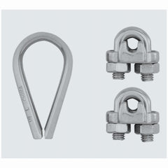 NATIONAL HARDWARE National Mfg N100-349 Cable Clamp Kit 3/32-1/8 in 5-piece
