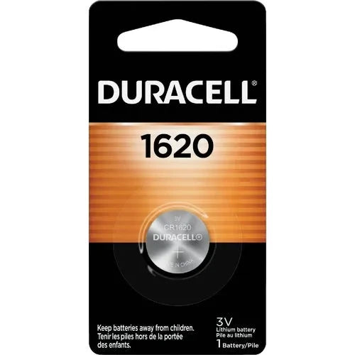 DURACELL Duracell 43687 1620 Lithium Coin Cell Battery 3V (1 Pack) DL1620/CR1620