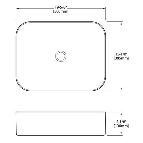 DAKOTA Dakota Plumbing Products DSE-VCV03B Vessel Sink Biscuit