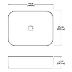DAKOTA Dakota Plumbing Products DSE-VCV03B Vessel Sink Biscuit