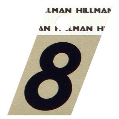 HILLMAN Hillman Fasteners 840490 Adhesive House Number 8 6 Pack