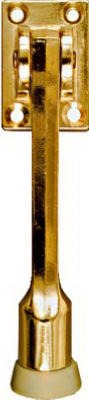 NATIONAL HARDWARE National Mfg N184-218 Kick Down Door Stop 5in Bright Brass 5pk