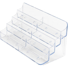 DEFLECTO Deflecto DEF70801 Business Card Holder 8-Compartment (7.9 x 3.5 x 0.4 in) 70801