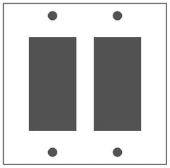 MULBERRY METAL PRODUCTS Mulberry Metal Products 83402 Standard Receptacle Wall Plate (4.562 x 4.50 in, 2-Gang)