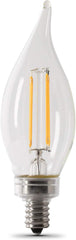 FEIT ELECTRIC Feit Electric BPCFC25/927CA/FIL/2 25W Equivalent Dimmable LED Candelabra Light Bulb (2-Pack)