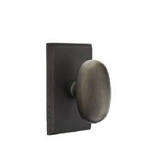 EMTEK Emtek 7204BZEGMB Sandcast Bronze Egg Knob Privacy Set