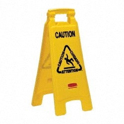 RUBBERMAID Rubbermaid FG611200YEL Collapsible Caution Sign 26 Inch Yellow