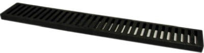 NDS Nds 243-1 Channel Grate 2 Inch Black Polyolefin