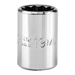 PROTO Proto J5419M 19mm 12-point 1/2 Drive Hand Socket
