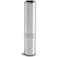PROTO Proto J4709L Deep Hand Socket 9/32 in 6-point 1/4 Dr