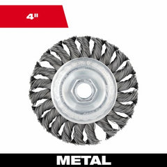 MILWAUKEE Milwaukee 48-52-5030 4 Inch Twist Knot Wire Wheel 3 Pack