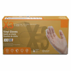 AMMEX Ammex Corporation GPX346100 Vinyl Gloves Large 100ct