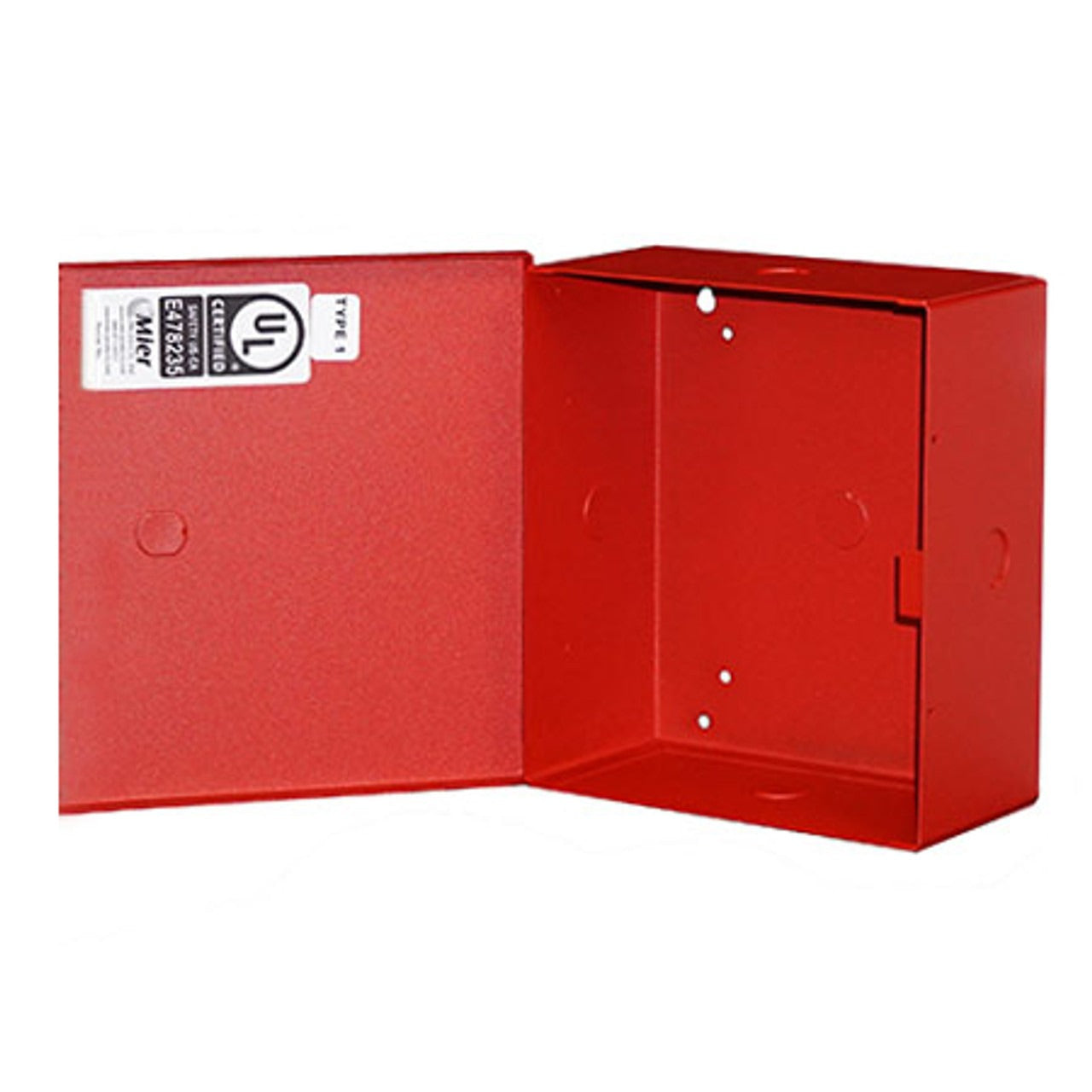 MIER PRODUCTS Mier Products bw-98rul Red Metal Enclosure 7x8x3.5 in