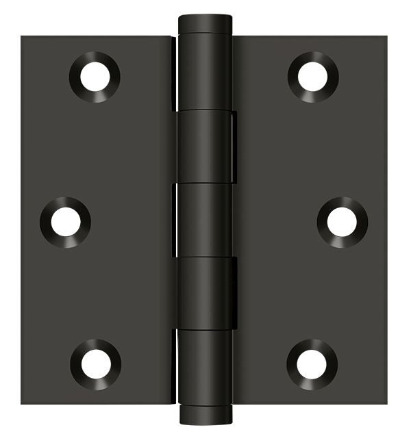 DELTANA Deltana DSB310B Square Door Hinge 3x3 in Oil Rubbed Bronze