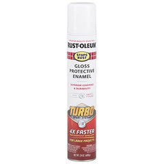 RUST-OLEUM Rust-oleum 334133 Gloss White Turbo Spray Paint 24 Oz