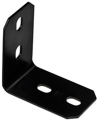 NATIONAL HARDWARE National Mfg N351-500 Corner Brace 4.9 in Black Steel 5 Pack