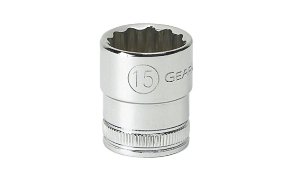 GEARWRENCH Gearwrench 80491 3/8 Drive 12 Point Standard Metric Socket 15 mm