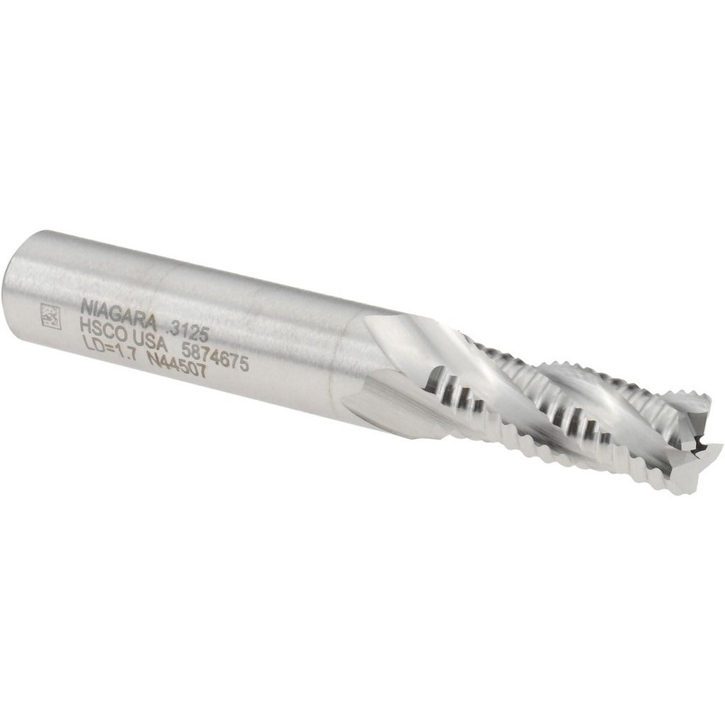 SECO TOOLS Seco 17010363 Roughing End Mill 5/16 in 4 Flute Cobalt