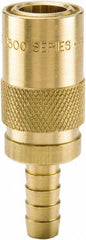 PARKER Parker PC506 Hose Barb Straight Coupler 0.75in 200psi Brass