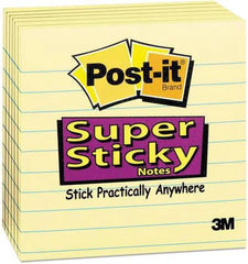 3M 3M MMM6756SSCY Post-it Notes Lined (4 x 4 6 Pack)