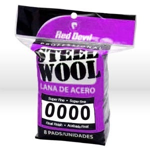 RED DEVIL Red Devil 0320 Super Fine Steel Wool 8 Pack