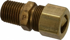 PARKER Parker 68C-7-4 Compression Tube Connector Brass Mnpt