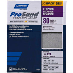 NORTON Norton 07660768174 Sanding Sheet 80 Grit 9x11 in