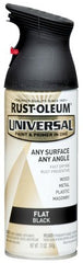 RUST-OLEUM Rust-oleum 245198 Flat Black Universal Spray Paint 12 Oz