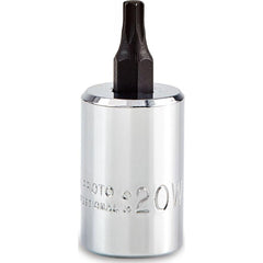 PROTO Proto J5239-20W T20 Torx Bit Socket 3/8 Inch Drive