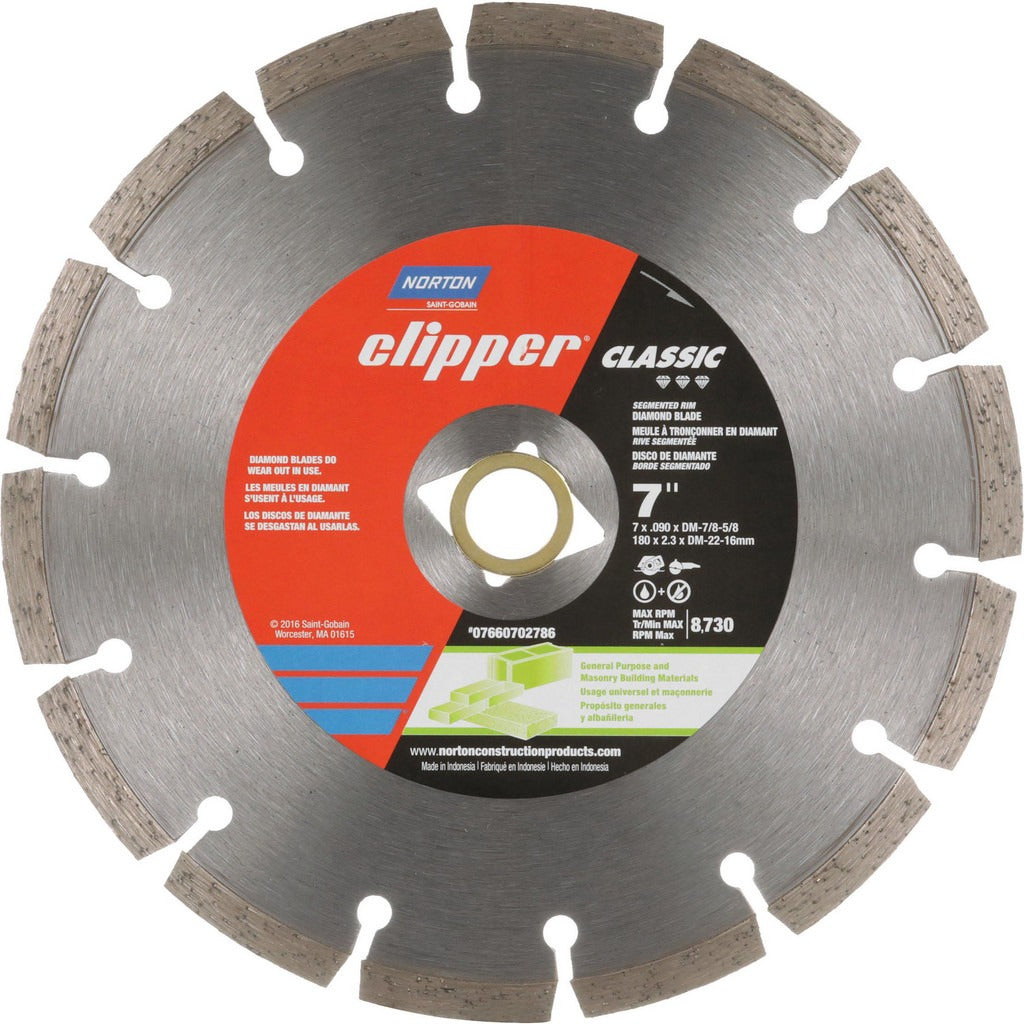 NORTON Norton 07660702786 Diamond Wet Dry Cut Saw Blade 7in