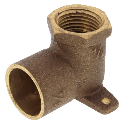 EVERFLOW Everflow CFDL3412-NL 3/4 X 1/2 CxF Cast Brass 90 Degree Drop Ear Elbow Lead Free