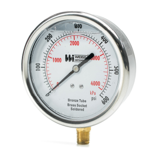 WEISS INSTRUMENTS Weiss Instruments WEISS-LF441-100-4L Pressure Gauge 0-100 Psi