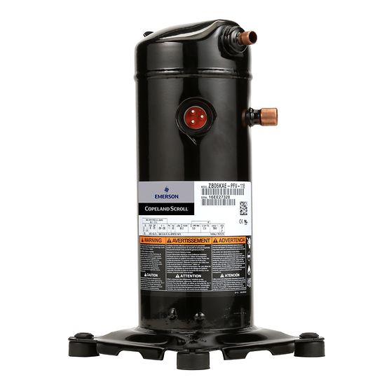 EMERSON ZB08KAE-TF5-818 SCROLL COMPRESSORS