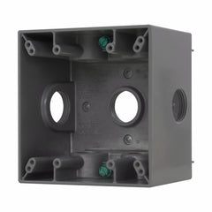 Crouse-Hinds TP7138 Weatherproof Outlet Box 37.0 Cu In 2-Gang
