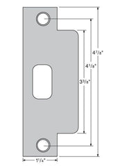 KWIKSET Kwikset 83846-004 Asa Strike Plate US26 US26D