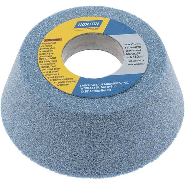 NORTON Norton 66243503342 Type 11 Grinding Wheel 4in 46 Grit