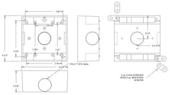 MULBERRY METAL PRODUCTS Mulberry Metal Products 30270 Royal Mountie Weatherproof Box (4.5 in H x 4.5 in W x 2 in D)