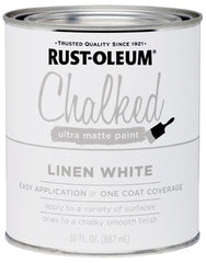 RUST-OLEUM Rust-oleum 285140 Chalked Paint Ultra Matte 30 Oz White