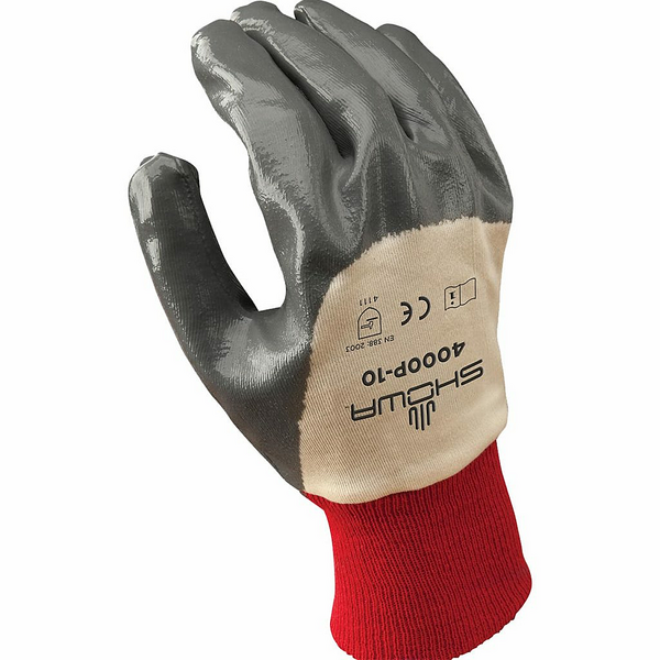 SHOWA Showa 4000p-08 Nitrile Palm Work Glove Small