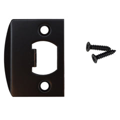EMTEK Emtek 86084US19 Square Corner Full Lip Strike Flat Black