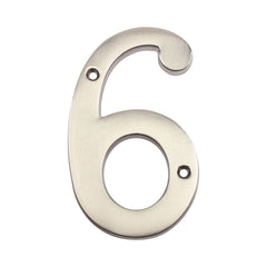PAMEX Pamex DD074S6SN House Number 4 Inches Satin Nickel