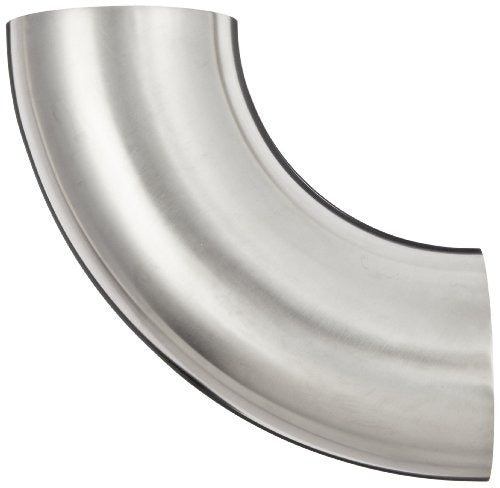 DIXON VALVE & COUPLING Dixon Valve and Coupling B2WCL-R400P Sanitary Polished Weld Short Elbow (4.00 inch Tube OD / 90 Degree)