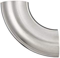 DIXON VALVE & COUPLING Dixon Valve and Coupling B2WCL-R400P Sanitary Polished Weld Short Elbow (4.00 inch Tube OD / 90 Degree)