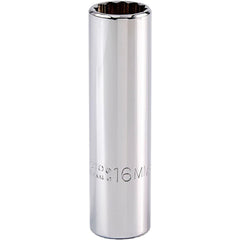 PROTO Proto J5316M Deep Hand Socket 16mm 12-point 1/2 Drive