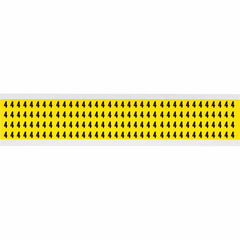 BRADY Brady 3400-4 Number Label 0.25 in Character Height (Card of 144)