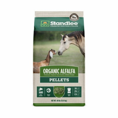 STANDLEE Standlee 1175-ORG-30101-0-0 Organic Alfalfa Pellets 40 Lb