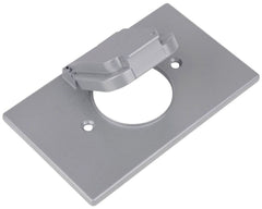 MULBERRY METAL PRODUCTS Mulberry Metal Products 30505 1-Gang Weatherproof Horizontal Single Receptacle Cover (Horizontal) R-Dot CCS